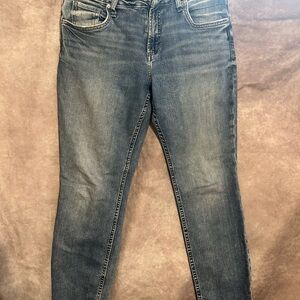 Men’s silver Jeans in Faded Blue